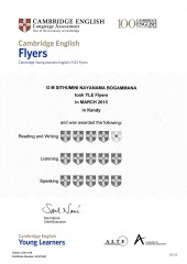 YLE  FLYERS EXAM Results (Unex English College) (4)