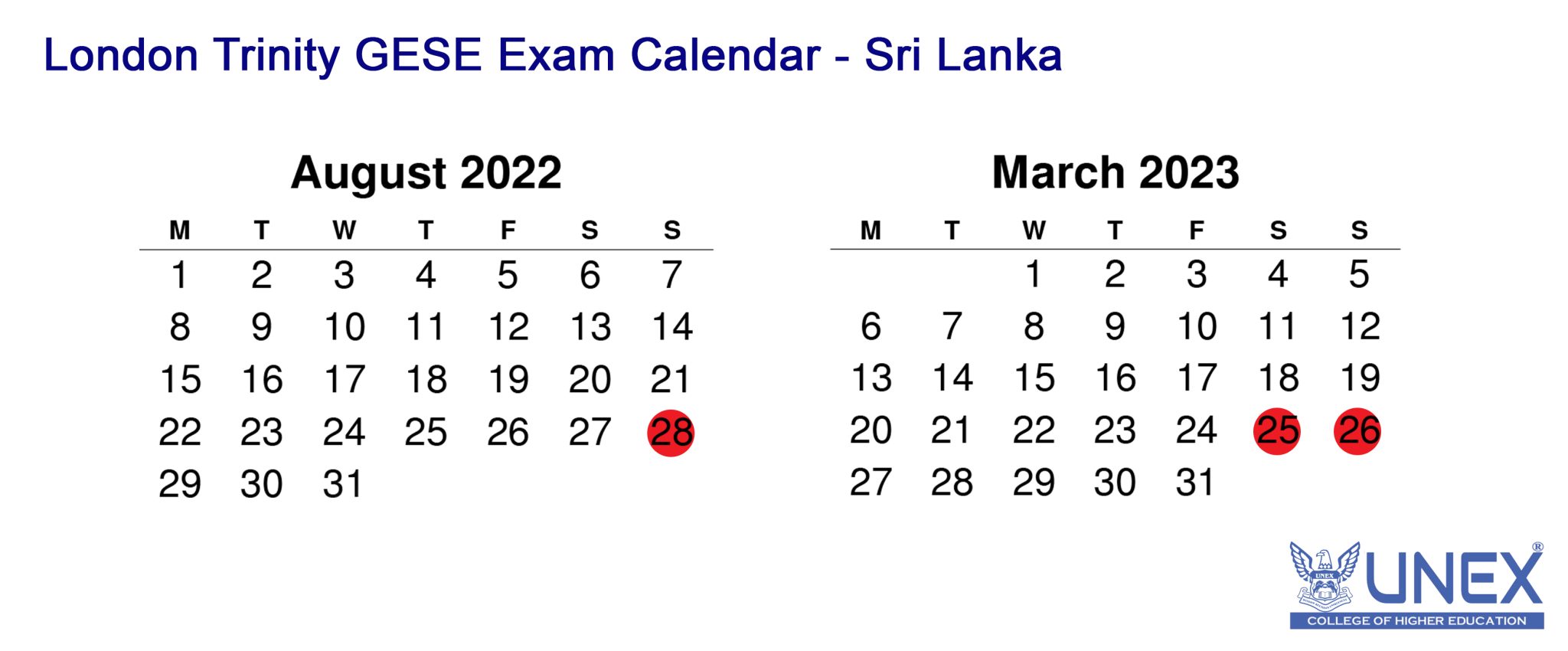 GESE Exam Calendar » IELTS Sri Lanka